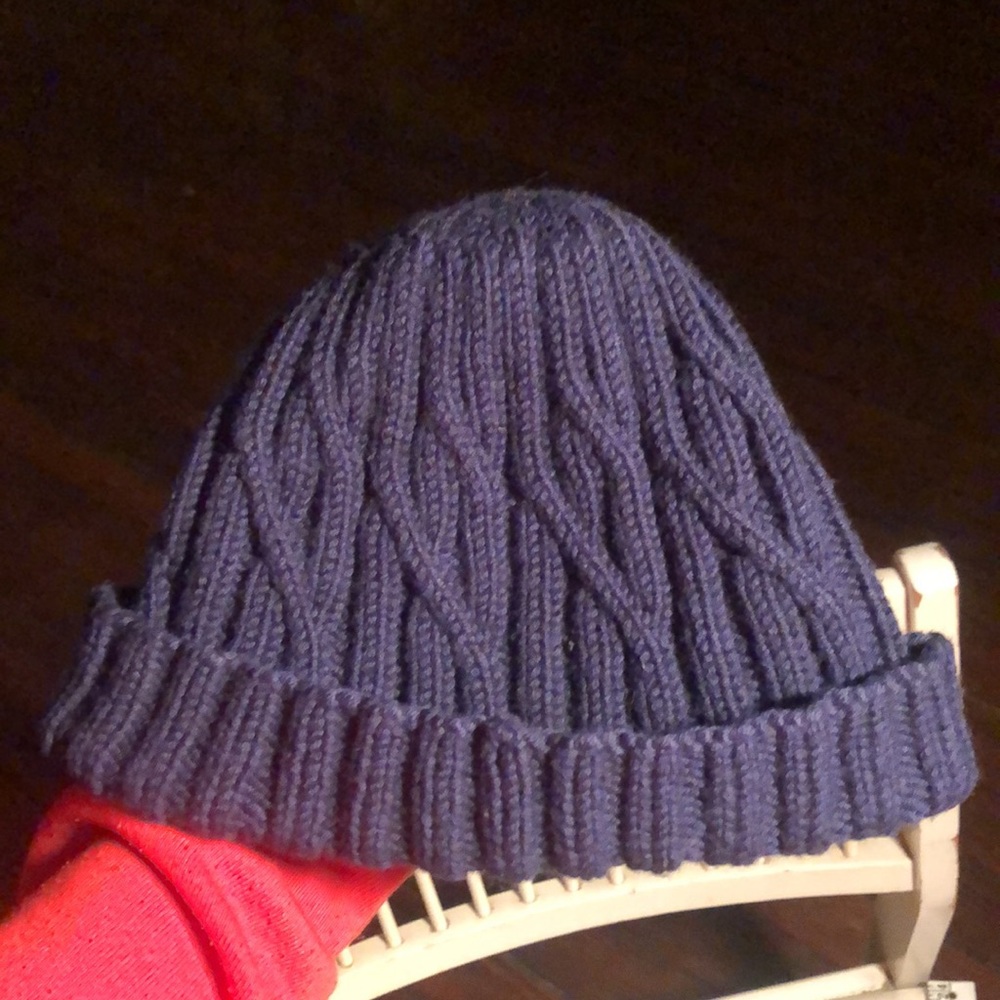 French Wool hat navy blue